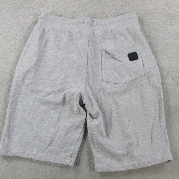 Kangol Shorts Mens Medium Gray Black Sweat Jogger Elastic Drawstring Athletic - Picture 3 of 11